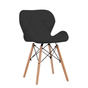 SILLA PENTAGONE VELVET NEGRA